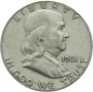 Preview: USA 1/2 Dollar 1961 o. Mzz. - Franklin